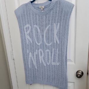 POL Light Blue Cable Knit Sweater